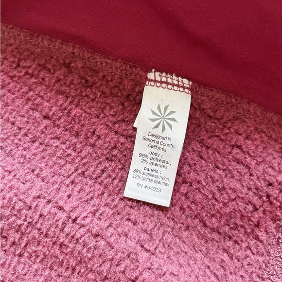 Athleta Burgundy Colored Full Zip Jacket Size S - Picture 11 of 11